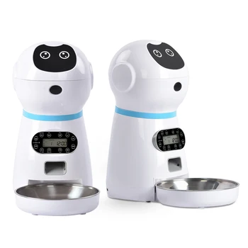 

Pet Automatic Feeder Food Dispenser Features Distribution Alarms Control Voice Recording Timer Feeder Programmable Up to 4 Meals