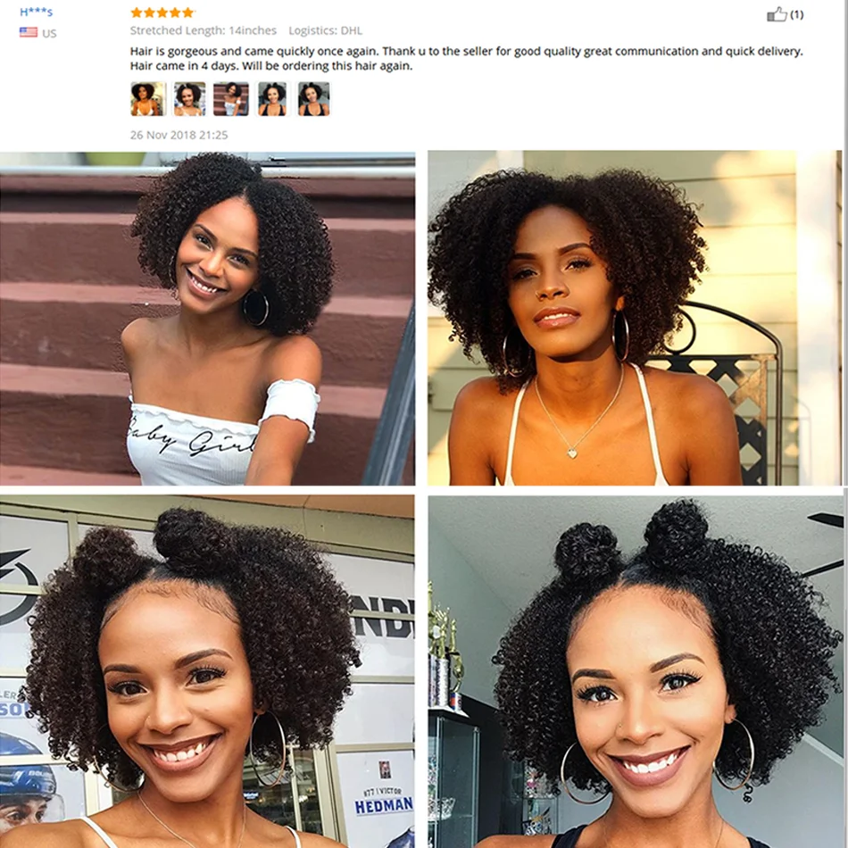 sonrojo negocio Ciudad Peluca de cabello humano brasileño Remy para mujeres negras, pelo Afro  rizado con parte en U, 150% sin pegamento, 10 26 pulgadas|Pelucas hechas a  máquina| - AliExpress