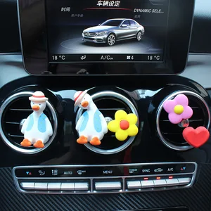 Image 3 - Repostaje de pato para coche, purificador de aire de perfume para salida de aire del coche, clip, accesorios de coche, difusor de aroma sólido de ventilación de estilo