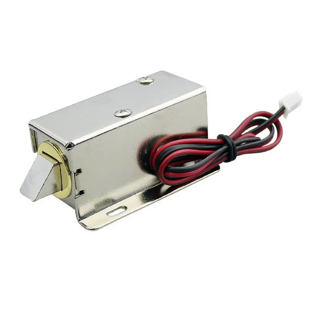 

DC 12V/24V File Display Cabinet Drawer Latch Assembly Solenoid Electric Lock Fit For Desk Cabinet Window Or Safe Box