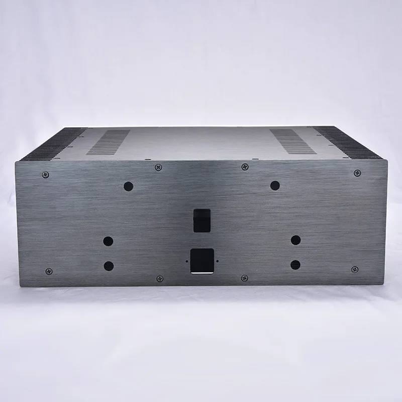 B-063 пройти CNC все алюминиевый корпус шасси в корпусе коробка для DIY аудио усилитель мощности 430 мм* 150 мм* 300 мм 430*150*300 мм