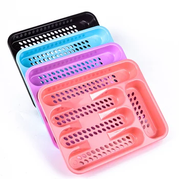 

1pc Tableware Storage Drain Container Draw Sorting Box Drain Plate Multifunctional for Home Kitchen (Random Color)