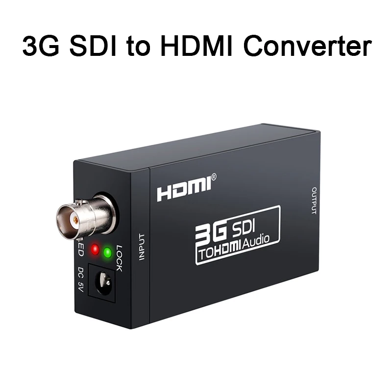 Hdmi ao Conversor de Sdi Conversor para Monitor Sdi ao Adaptador de Hdmi Áudio Hd-sdi Adaptador Bnc 1080 p Dac Hdtv 3g - 3g-sdi - Image 3