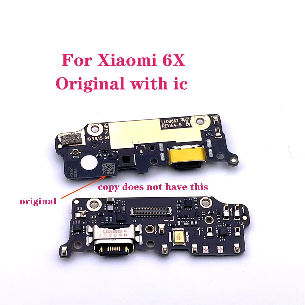 Для Xiaomi Mi A2 OEM зарядный порт печатная плата кабель USB док-разъем Печатная