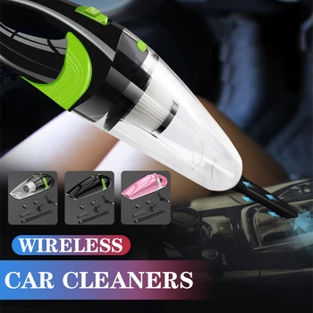 

6500Pa Powerful Wireless Car Vacuum Cleaner Portable Handheld 120W USB Cordless Wet&Dry Use Rechargeable Home Car Vacuum Cleaner
