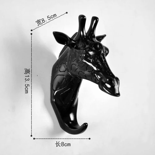 Новинка, Лидер продаж, Модный Резиновый 3D подвесной крючок с животными, креативный настенный крючок, подарок, украшение для дома, полимерные крючки для гостиной - Цвет: L