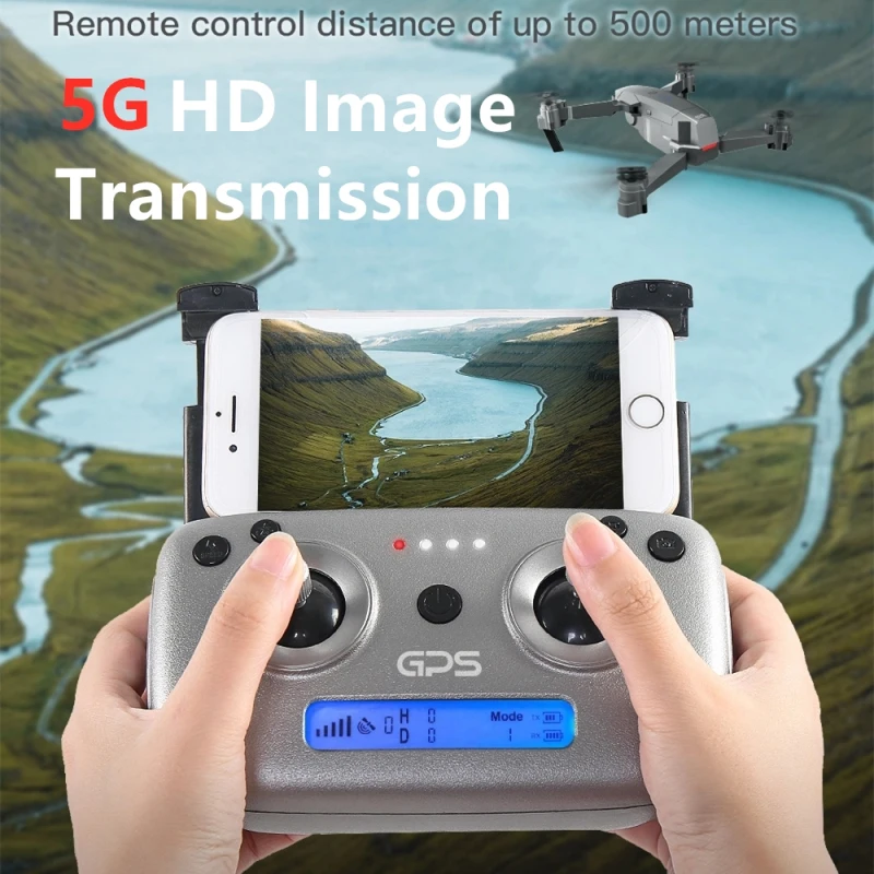 Профессиональный складной Квадрокоптер с дистанционным управлением GPS WIFI FPV 4K