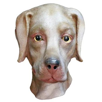 

Dog Animal Head Latex Mask Labrador Dog Party Face Mask Costume Cosplay Fancy Dress