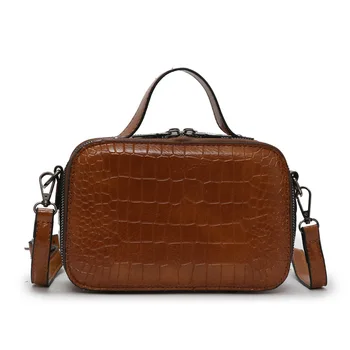 

Female Shoulder Bags Women's Handbags Strap Flap Crocodile PU Letter Zipper Top-handle Casual Ladies Crossbody Bags Fashion Tote