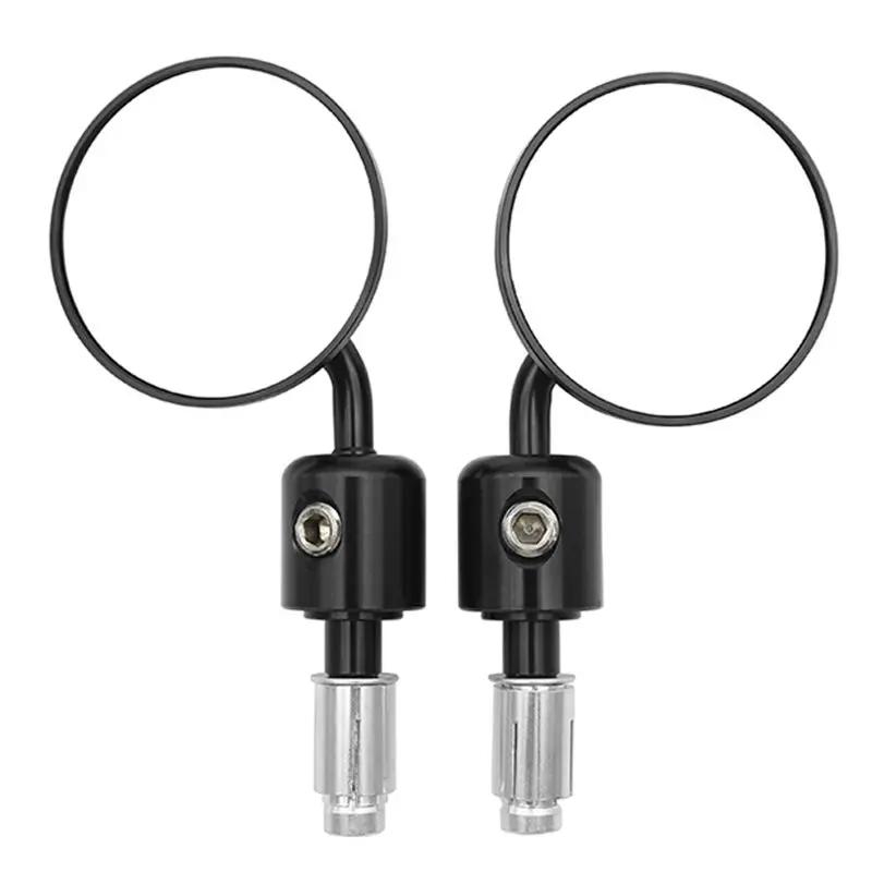 Мотоцикл руль бар конец зеркала зеркало заднего вида Универсальный 7/8 дюймов 22 мм ручка круглая для Kawasaki скутеры-черный