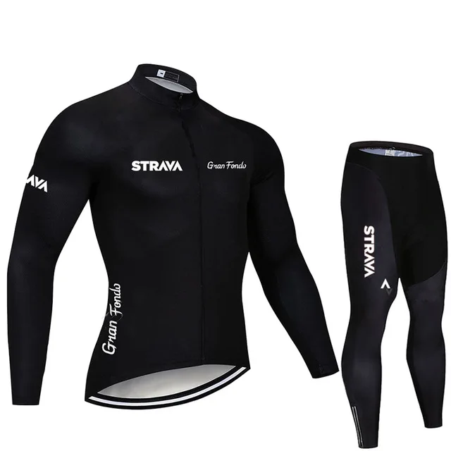 Новинка оранжевый STRAVA Pro велосипедная команда с длинным рукавом Maillot Ciclismo мужская
