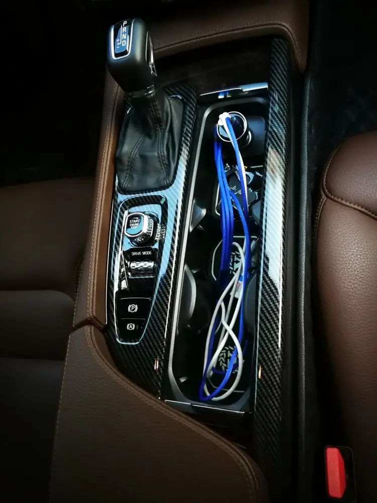 Левая рукоятка привода! Для Volvo S90 V90 интерьер автомобиля-аксессуары для оформления автомобиля переключения передач Панель рамка Крышка отделка 1 шт