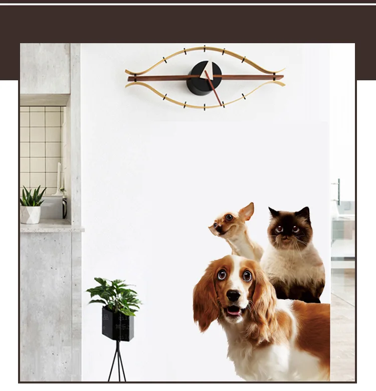 3D модель стикер Pet Shop Угловые украшения двери наклейки спальня детская комната самоклеющиеся наклейки на обои