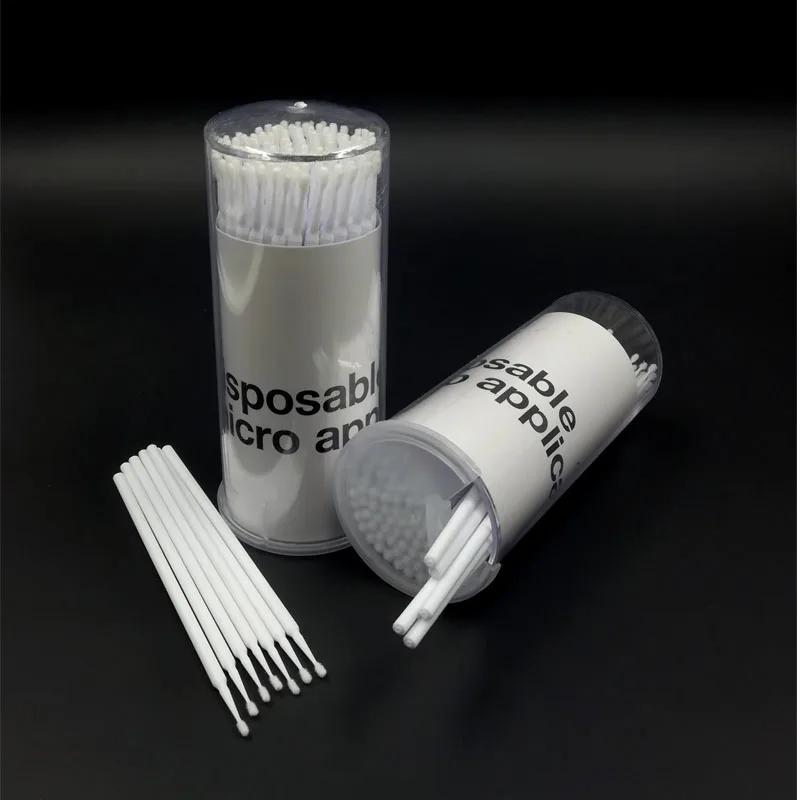 100 шт. одноразовые Microbrush для наращивания ресниц профессиональный объем ресниц Клей снятие тампон микро щетки для макияжа инструмент-аппликатор