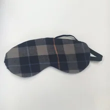 Хлопковая защита для глаз, флисовая защита для сна, из чистого хлопка, ночная защита для глаз, для офиса, для ежедневного использования, в клетку