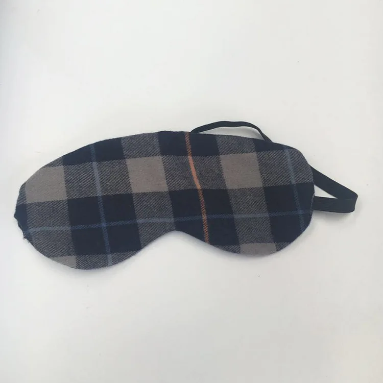 

Cotton Eye Patch Protection Fleece Sleep Pure Cotton Skin Night Eye Protection Office Nap Daily Use Plaid