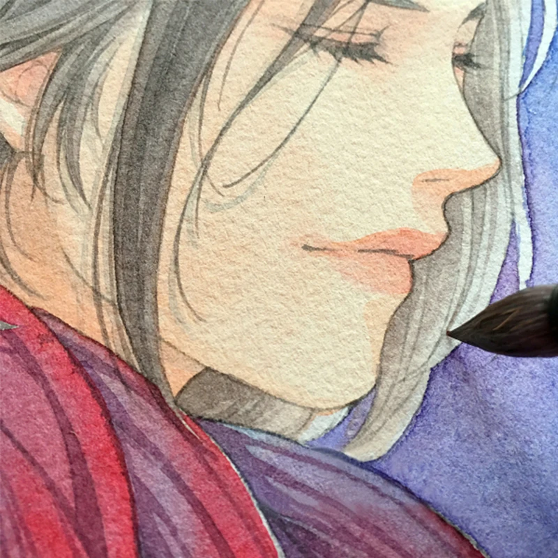 Billige Aquarell Marker Notebook Professionelle Zeichnung Papier Sketch Kunst Journal Leeren Notizblock Tragbare Elastische Band 40 Blätter CC