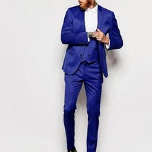 Костюмы из 3 предметов мужской костюм(пиджак+ брюки+ жилет+ галстук) Свадебные костюмы для мужчин однобортный смокинг жениха деловой строгий костюм