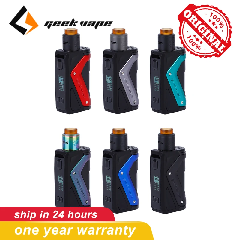 

Original GeekVape Aegis Squonk 100W TC vape mod Kit with Tengu RDA Atomizer 3ohm electronic cigarettes