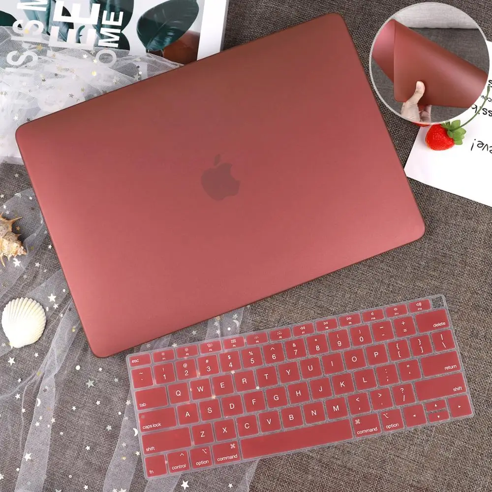 Ultra-thin soft Case for MacBook Air 11 13 inch &amp Pro Retina 16 13.3 15 2019 2018 Crystal Matte Hard Shell Cover Keyboard Skin |