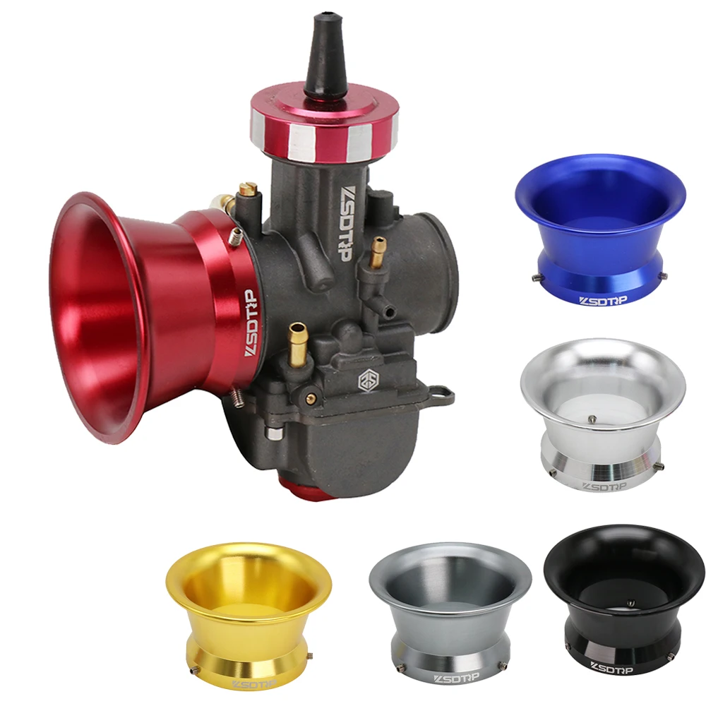 55mm CNC Aluminum Air Filter Interface Cup OKO KOSO MIKUNI PE PWK 32/34 Motorcycle Carburetor