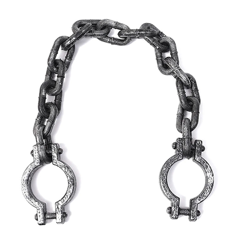 

Halloween Props Plastic Handcuffs Cosplay Prisoners Dress Up Handcuff Shackles Tooks Cosplay Fancy Decor Kit Holiday Accessories