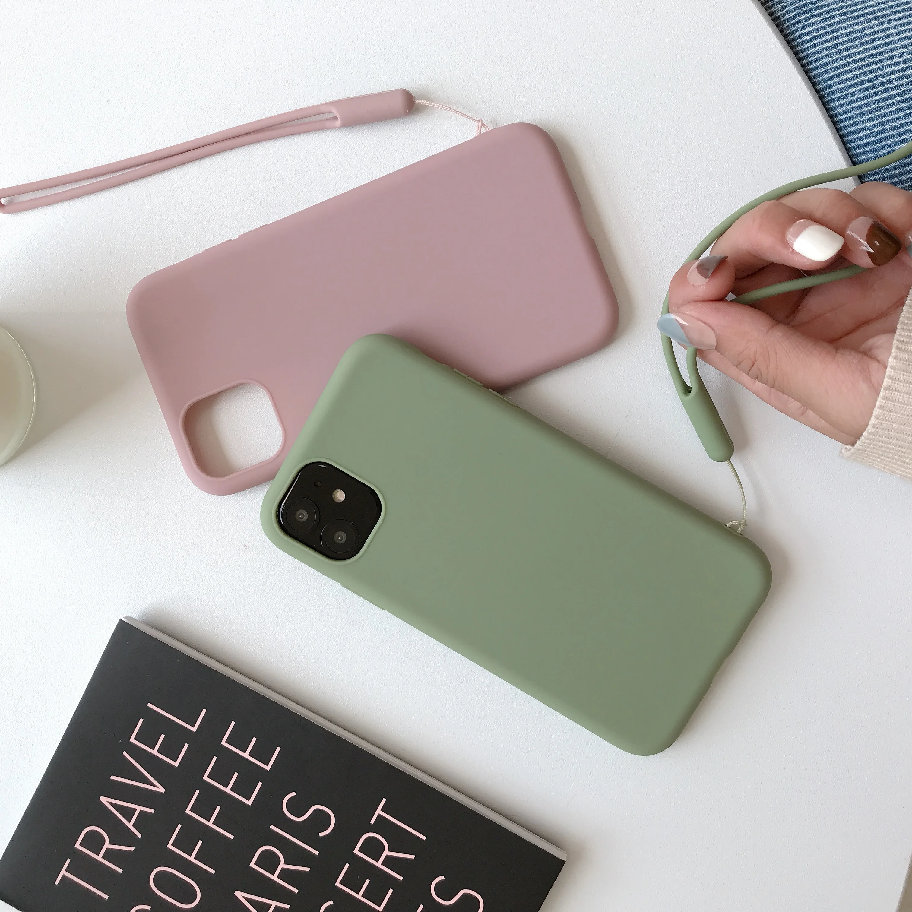 Cinda Phone Lanyard Case For iPhone 6 6s 7 8 plus X XS MAX case lanyard key for phone neck Silicone |