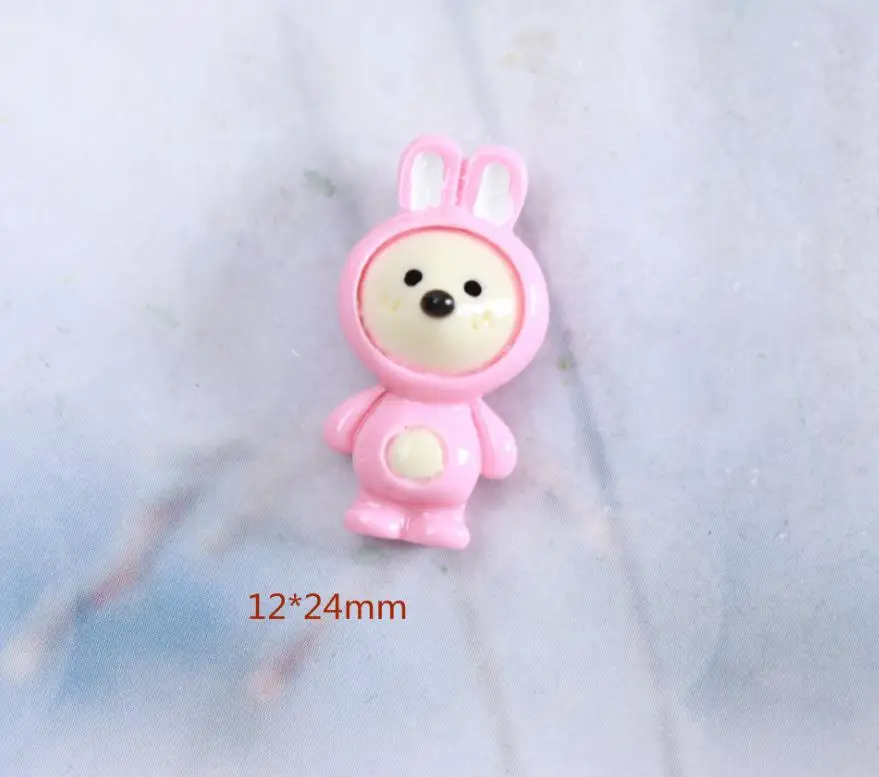wholesale!Cartoon Resins Flatback Animal rabbit bee panda Cabochon Kawaii Cabochons DIY Scrapbook Hair Bows Center