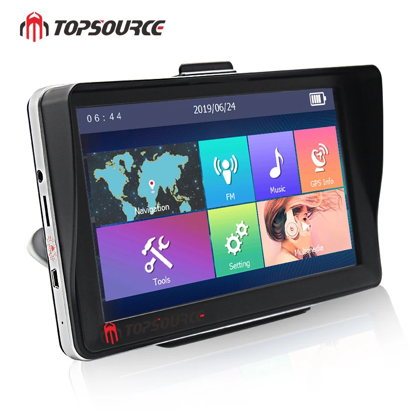 TOPSOURCE 7 дюймов windows ce6.0 сенсорный экран автомобильный мультимедийный gps навигация с бесплатными картами
