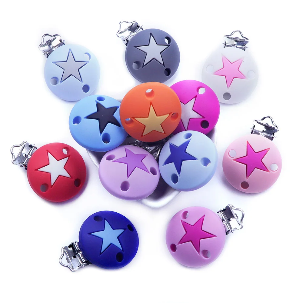 Pacifier Clips, 1pc Silicone, Teething Toys