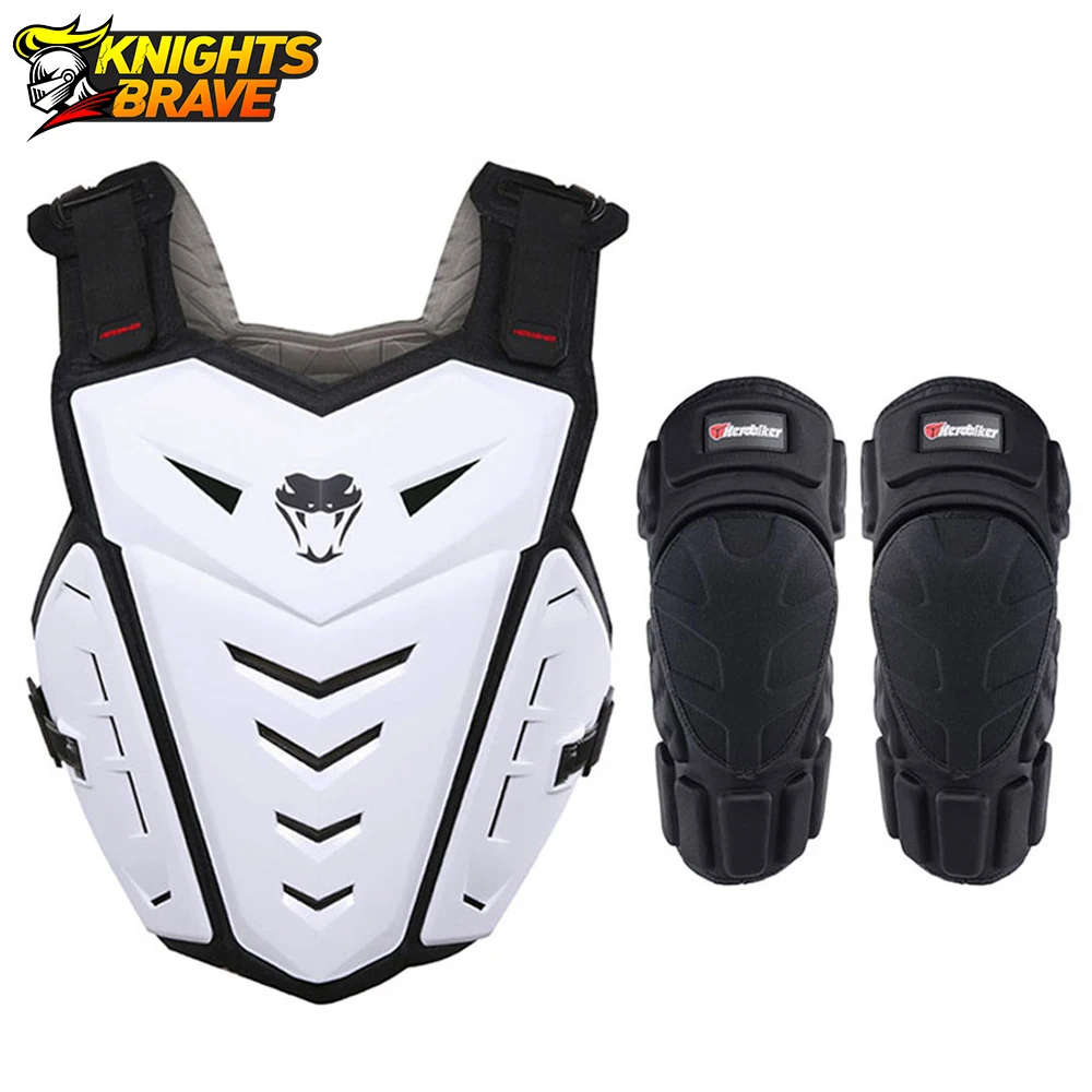 

HEROBIKER Motorcycle Armor Motocross Chest Back Protector Armour Vest Motorcycle Jacket Racing Protective Body Guard Armor