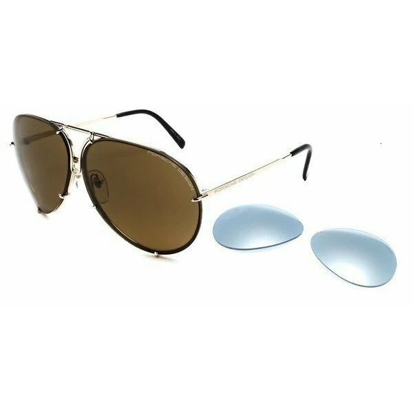 Gafa de sol PORSCHE DESIGN P8478 TITANIO-Calibre 66 ¡Lentes intercambiables