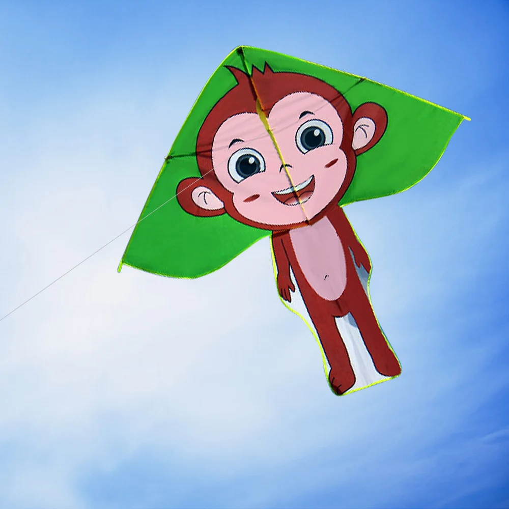Красочный мультфильм обезьяна Дельта воздушный змей Спорт на открытом воздухе одна линия Летающий воздушный змей с 30 м Летающая линия для детей взрослых