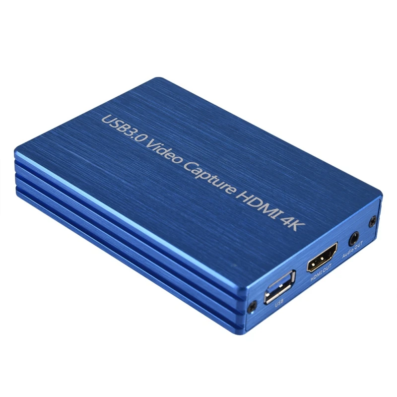  2019Newest Game Capture Card For HDMI USB 3.0 4K Portable Audio Video Dongle With Loop-out