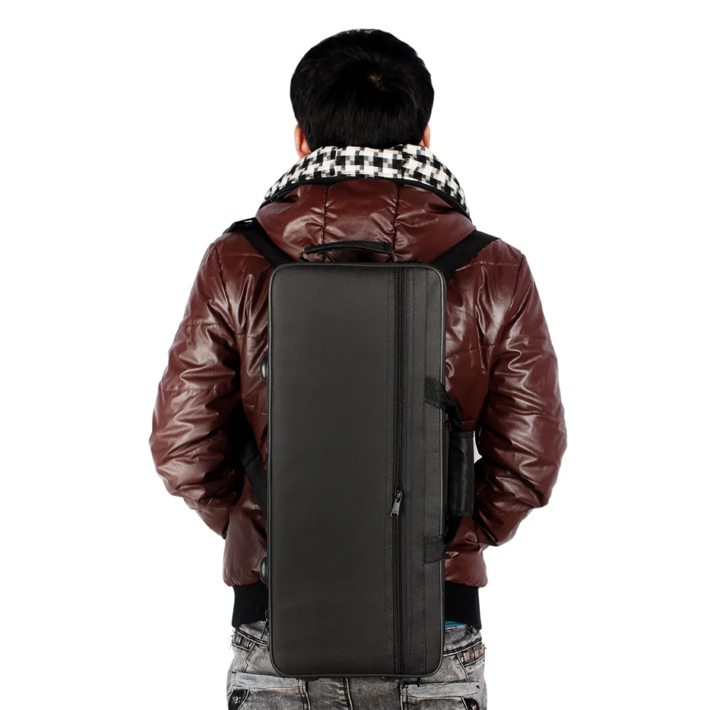 

600D Trumpet Gig Bag Box Backpack Water-resistant Oxford Cloth with Adjustable Dual Shoulder Strap Pocket Foam Cotton Padded