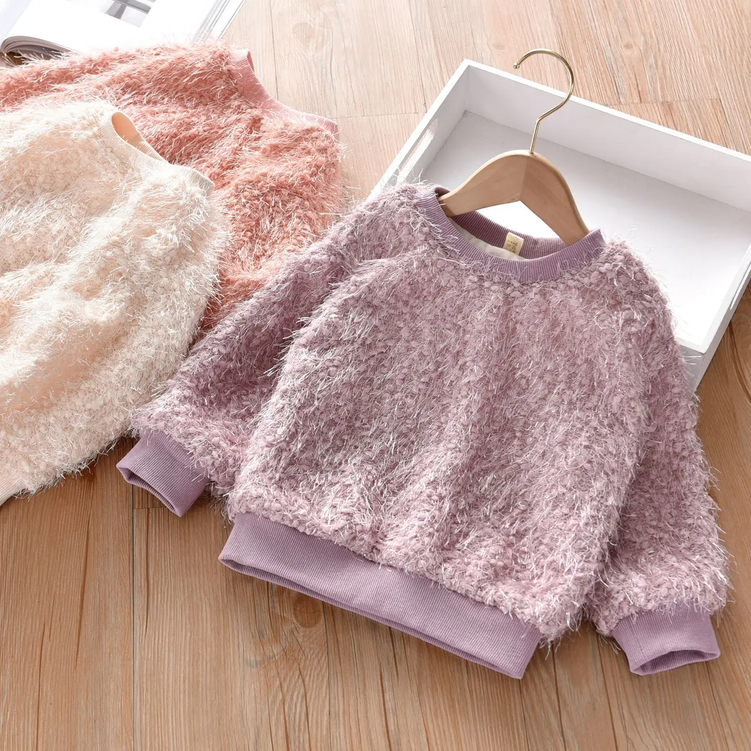 

Childrenswear Girls' Sweater Autumn Clothing 2019 New Style Korean-style Fashion Clothing Wool Sweater Children GIRL'S Western S