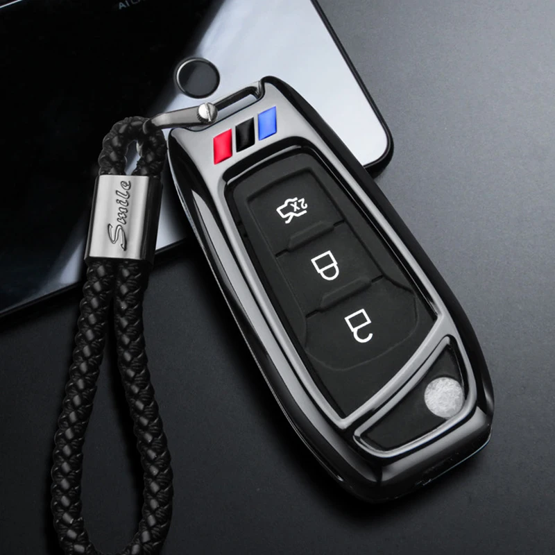 Автомобильный Брелок чехол для Ford Everest Explorer Edge Kuga Focus F-150 F-250 F-350 Ranger Explorer KA Fiesta подходит Mondeo Fusion
