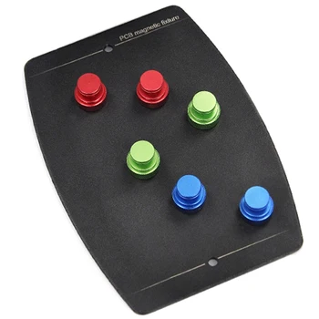 

Universal PCB Board Holder Fixture with 6Pcs Magnetic Pins Circuit Board Soldering Platform PCB Magnetic Fixture Clamp Groove