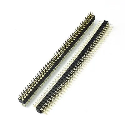 

2 Pcs M/M PCB Board Connectors Male End 80 Pin Straight IC Socket Connector