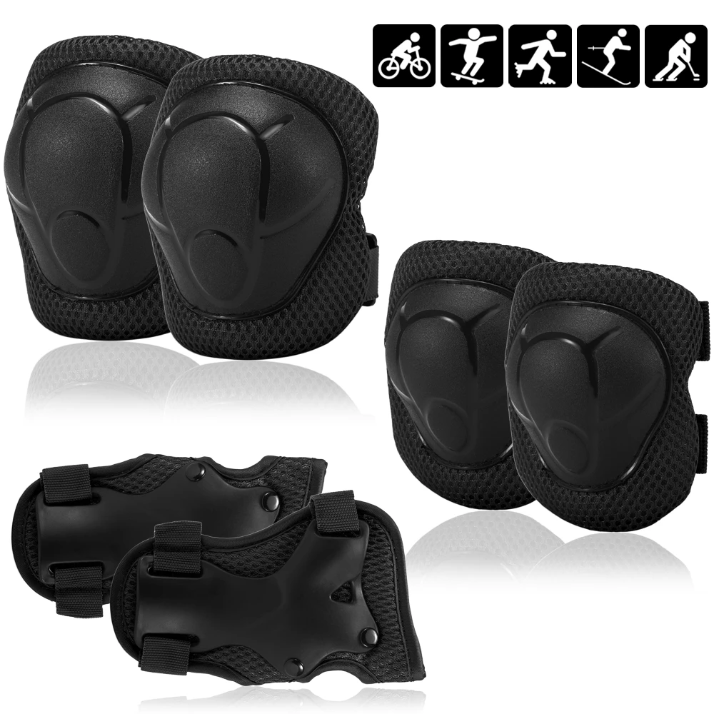 ONT Children Protective Gear Set Soft Adjustable Kid Knee Pads Elbow Pads for 