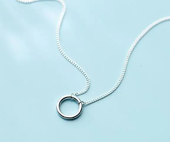 Настоящие. 925 пробы Серебряное ювелирное изделие, короткое ожерелье-чокер с геометрическим узором, GTLx1755
