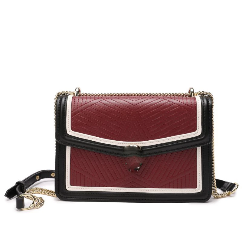 

Fashion true cortical chain slant wrap, temperament single shoulder lady small package