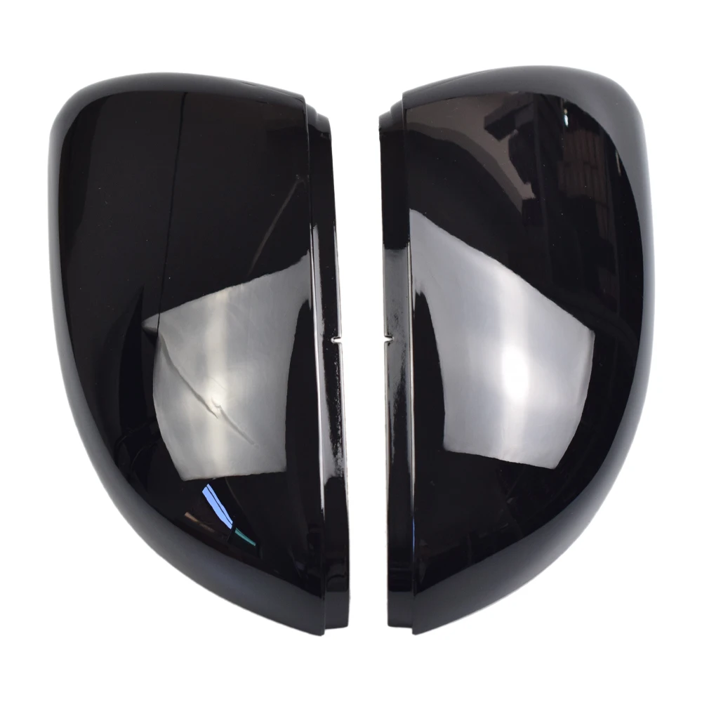2pcs  Balck ̵  ̷ Ŀ ĸ  ٰ  6 MK6 R GTI VI 2009-2013 Rearview Side Mirror Cover
