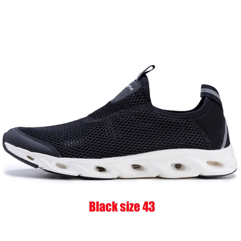 black 43 Zenph/водонепроницаемая обувь для женщин; быстросохнущие кроссовки для пляжа; Открытая дышащая легкая обувь - Цвет: black 43