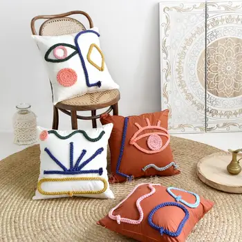 

INS popular handmade cotton seat pillow cushion , Bohemia style detachable decoration sofa pillows