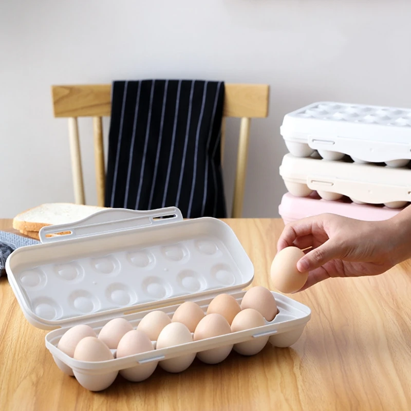 Portauovo per frigorifero impilabile porta uova diavolate con coperchio 18 portauova contenitore per uova in plastica 
