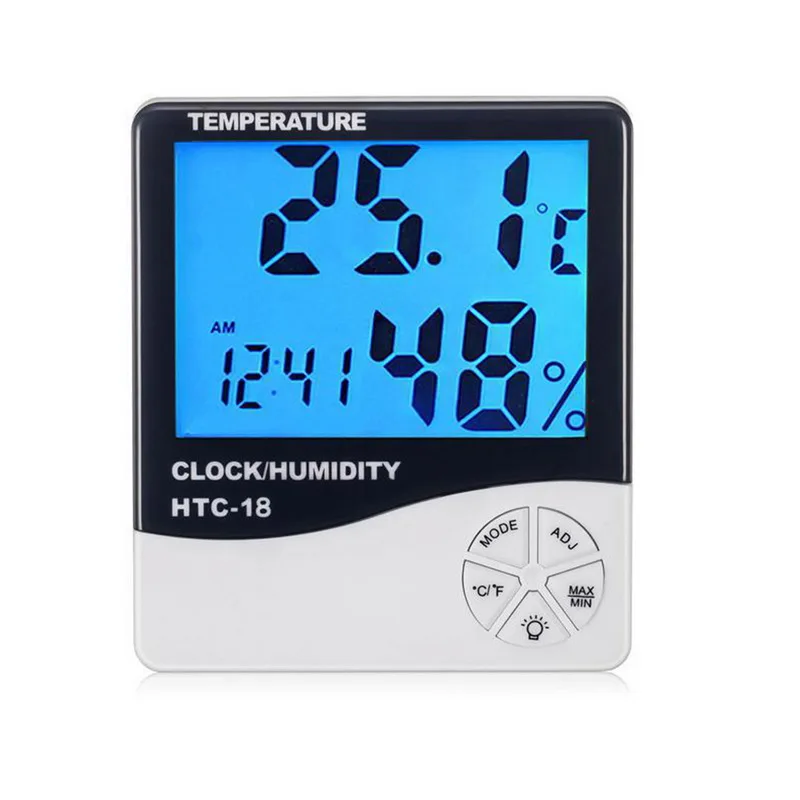 DIDIHOU Крытый Открытый Цифровой термометр гигрометр с ЖК-дисплеем Измеритель температуры и влажности 1 шт - Цвет: HTC- 18