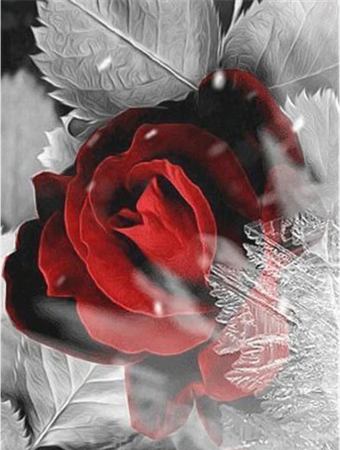 5d алмазная живопись винтажная роза полная круглая Алмазная вышивка распродажа Алмазная картина Стразы домашний Декор подарок - Цвет: Розовый