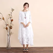 Чисто белая рубашка с коротким рукавом, хлопчатобумажное белье с цветами, платье, Осенние новые продукты, женское платье, дзен подача чая, производители Direc