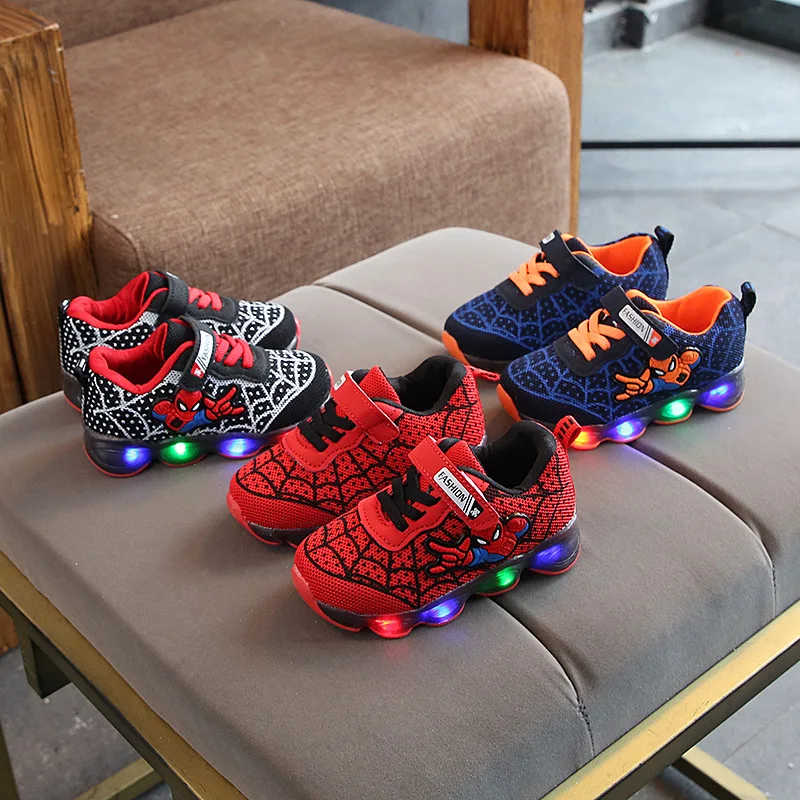 

Spring and Winter Boys Sports Shoes LED Light Shoes Animal Pattern Children Warm Non-slip Shoes Toddler Shoes Dance Light Shoes